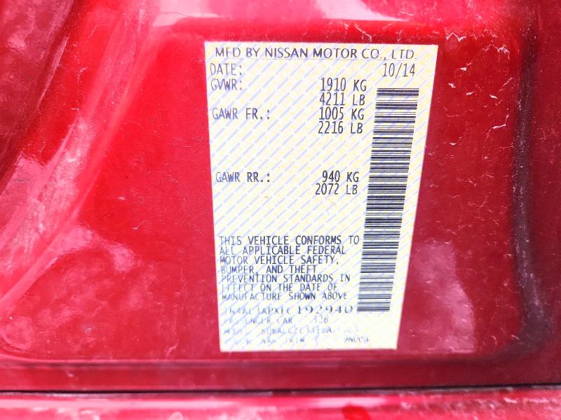 Продаж на аукціоні авто 2015 Nissan Altima, vin: 1N4AL3APXFC192940, номер лоту: 51902946