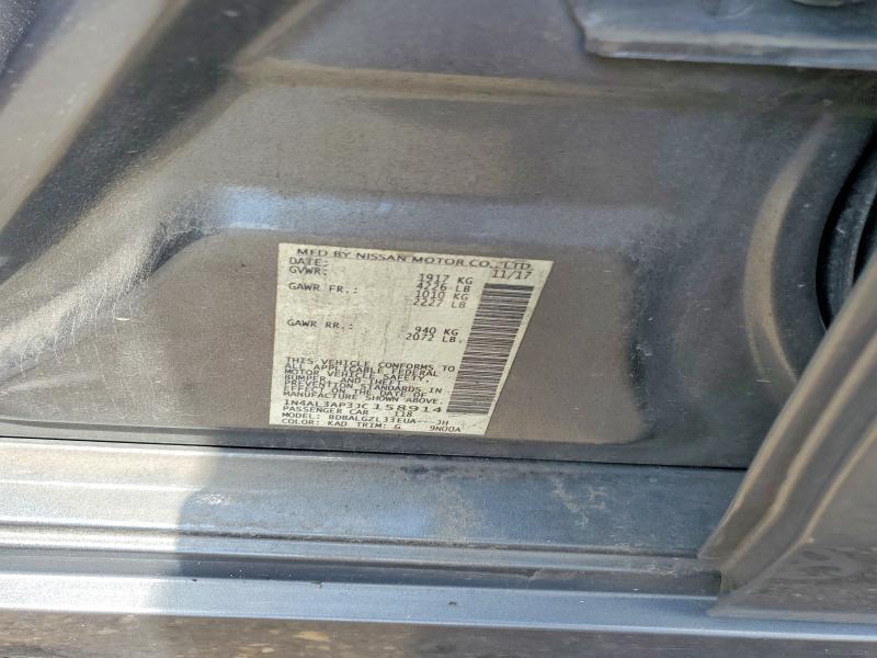 52672176 :رقم المزاد ، 1N4AL3AP3JC158914 vin ، 2018 Nissan Altima مزاد بيع