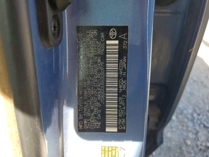 Продажа на аукционе авто 2005 Toyota Prius, vin: JTDKB20U553050979, номер лота: 54926536