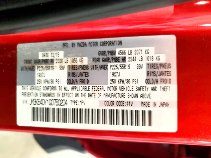 Продаж на аукціоні авто 2016 Mazda Cx-5, vin: JM3KE4DY1G0750204, номер лоту: 55220016