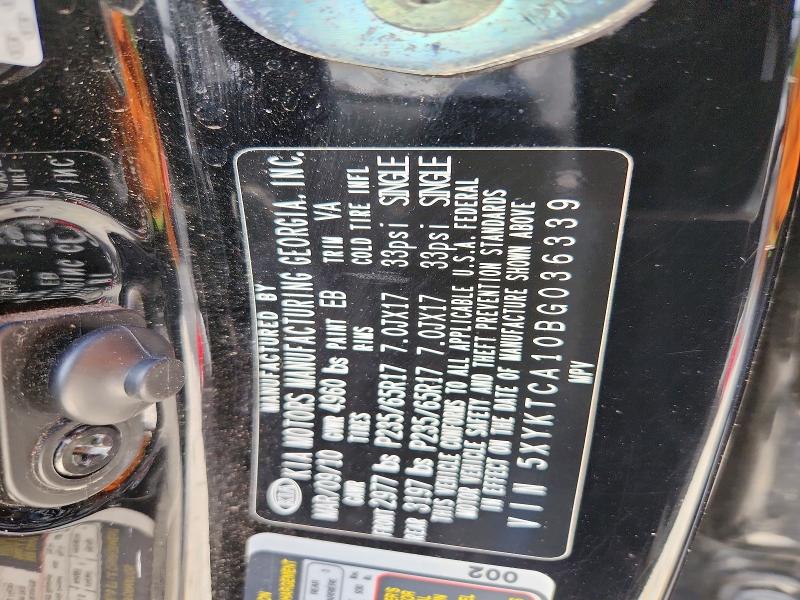 Продаж на аукціоні авто 2011 Kia Sorento, vin: 5XYKTCA10BG036339, номер лоту: 52385536