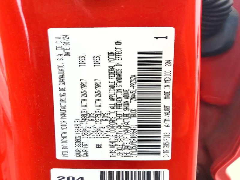 Aukcja sprzedaży 2024 Toyota Tacoma, vin: 3TYLB5JN5RT006471, numer aukcji: 52196786