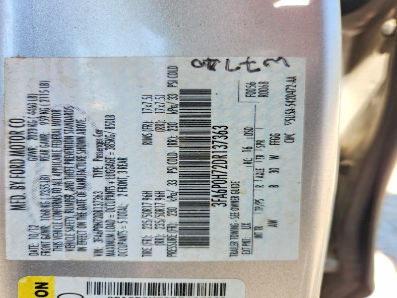 Продажа на аукционе авто 2013 Ford Fusion, vin: 3FA6P0H72DR137363, номер лота: 51557526