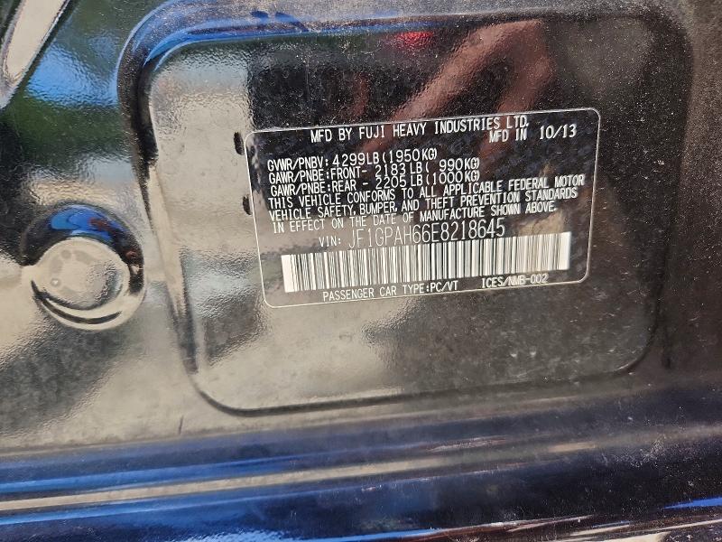 Продаж на аукціоні авто 2014 Subaru Impreza, vin: JF1GPAH66E8218645, номер лоту: 53970626