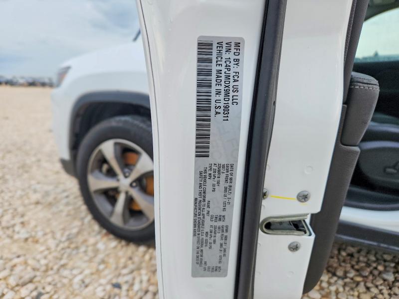 Продажа на аукционе авто 2021 Jeep Cherokee, vin: 1C4PJMDX9MD190311, номер лота: 54975596
