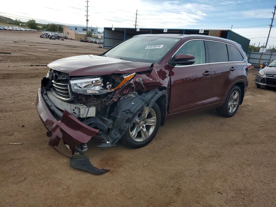 52028616 :رقم المزاد ، 5TDDKRFH8ES065597 vin ، 2014 Toyota Highlander مزاد بيع