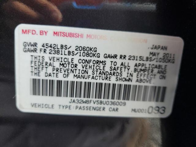 Продаж на аукціоні авто 2011 Mitsubishi Lancer, vin: JA32W8FV5BU036009, номер лоту: 51837696