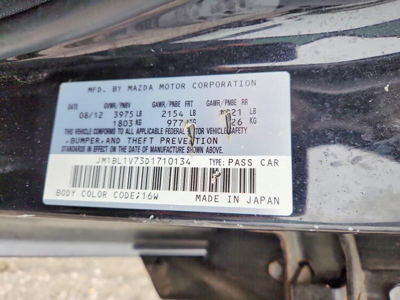 54512116 :رقم المزاد ، JM1BL1V73D1710134 vin ، 2013 Mazda 3 مزاد بيع