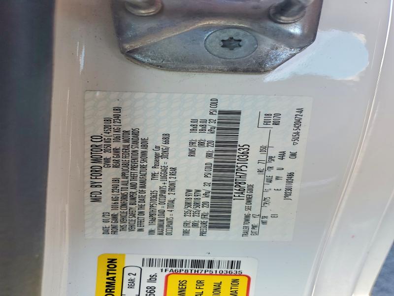 53426376 :رقم المزاد ، 1FA6P8TH7P5103635 vin ، 2023 Ford Mustang مزاد بيع