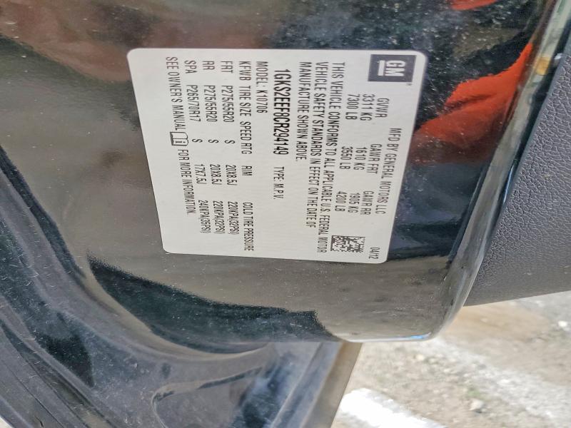 55131716 :رقم المزاد ، 1GKS2EEF8CR294149 vin ، 2012 Gmc Yukon مزاد بيع