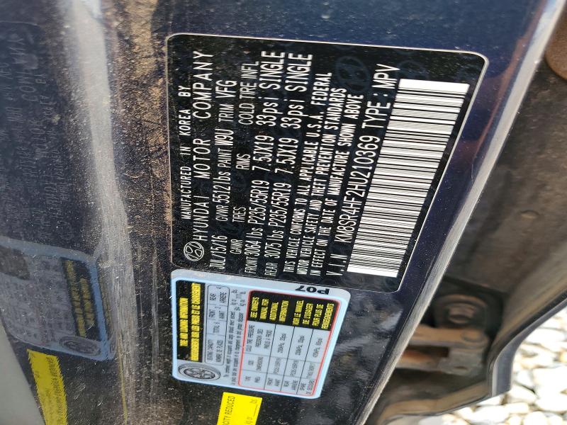 55060306 :رقم المزاد ، KM8SR4HF2HU210369 vin ، 2017 Hyundai Santa Fe مزاد بيع