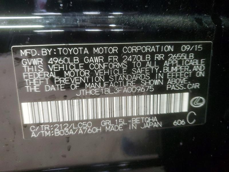 Продажа на аукционе авто 2015 Lexus Gs, vin: JTHCE1BL3FA009675, номер лота: 54453706