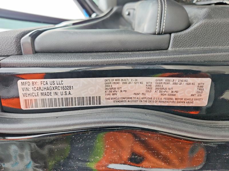 Auction sale of the 2024 Jeep Grand Cherokee, vin: 1C4RJHAGXRC163281, lot number: 51845006