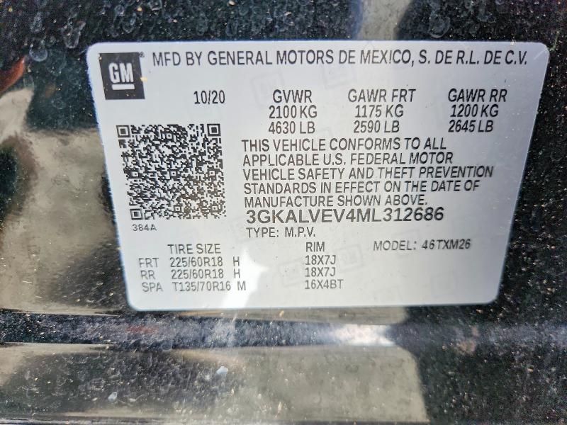 Продажа на аукционе авто 2021 Gmc Terrain, vin: 3GKALVEV4ML312686, номер лота: 53459516