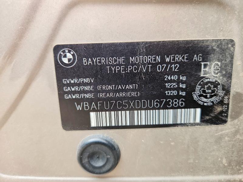 2013 Bmw 535 მანქანა იყიდება აუქციონზე, vin: WBAFU7C5XDDU67386, აუქციონის ნომერი: 52553876