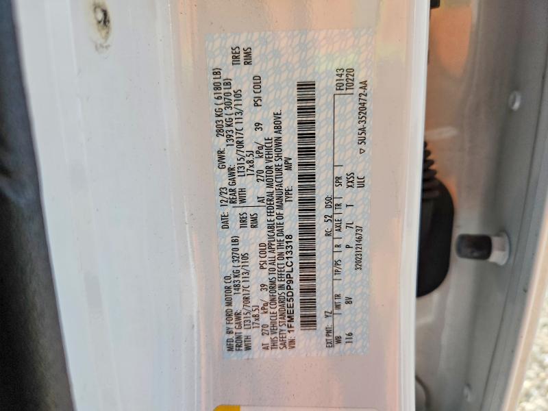 2023 Ford Bronco მანქანა იყიდება აუქციონზე, vin: 1FMEE5DP9PLC13318, აუქციონის ნომერი: 55338886