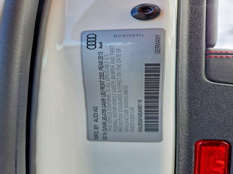 Продаж на аукціоні авто 2019 Audi A4, vin: WAUENAF4XKA065116, номер лоту: 52725456
