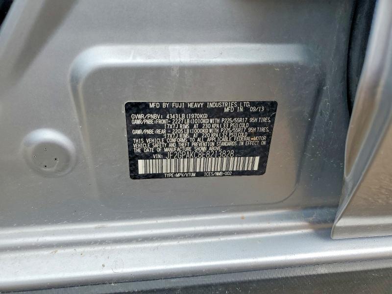 Aukcja sprzedaży 2014 Subaru Xv Crosstrek, vin: JF2GPAKC8E8213828, numer aukcji: 53759956
