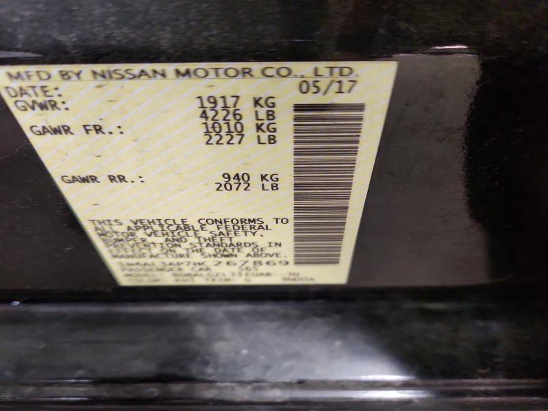 2017 Nissan Altima მანქანა იყიდება აუქციონზე, vin: 1N4AL3AP7HC267869, აუქციონის ნომერი: 52719086