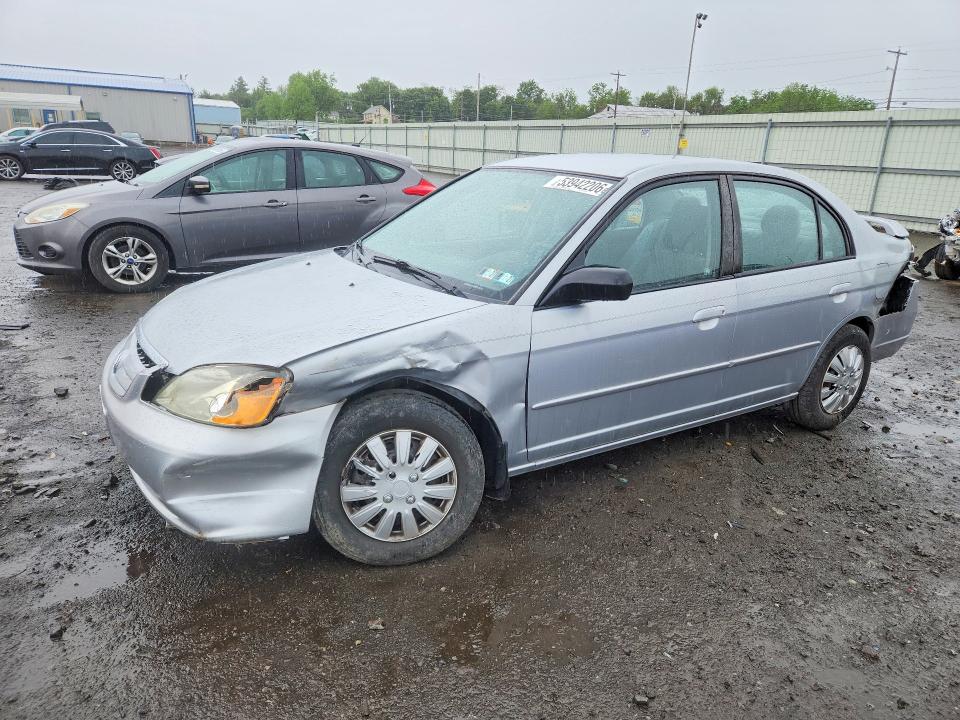 2003 Honda Civic მანქანა იყიდება აუქციონზე, vin: 2HGES16543H520454, აუქციონის ნომერი: 53942206