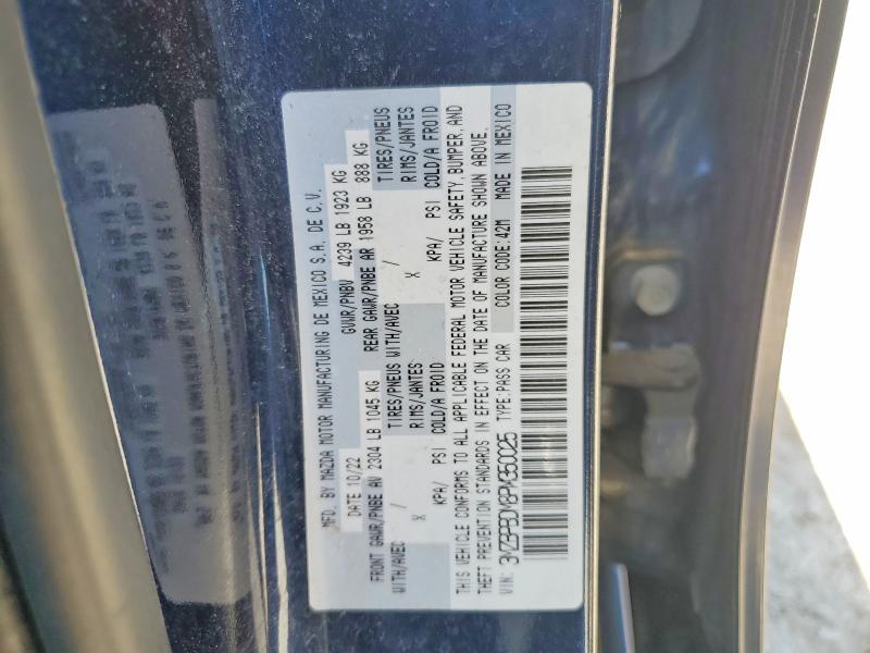 Aukcja sprzedaży 2023 Mazda 3, vin: 3MZBPBDM8PM350025, numer aukcji: 55377636