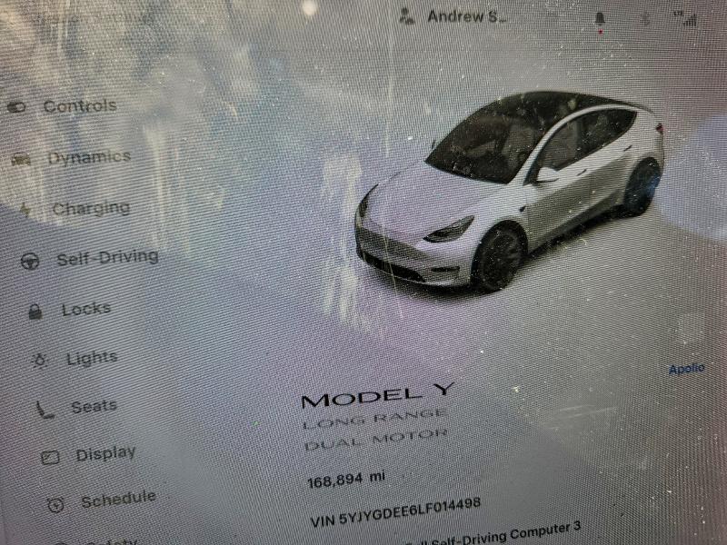 53241266 :رقم المزاد ، 5YJYGDEE6LF014498 vin ، 2020 Tesla Model Y مزاد بيع