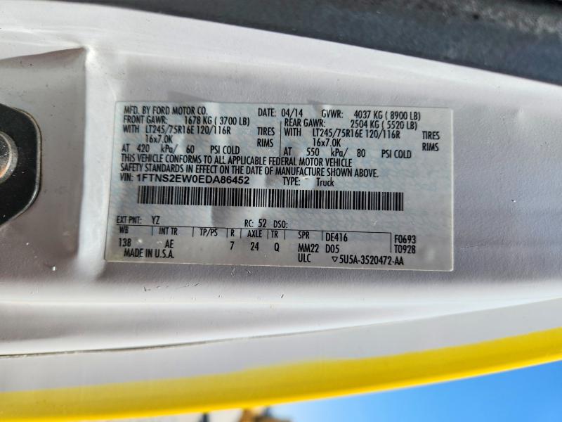 2014 Ford Econoline მანქანა იყიდება აუქციონზე, vin: 1FTNS2EW0EDA86452, აუქციონის ნომერი: 53255896
