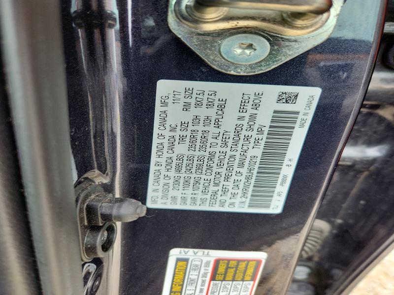 Aukcja sprzedaży 2018 Honda Cr-v, vin: 2HKRW2H89JH610219, numer aukcji: 52597856