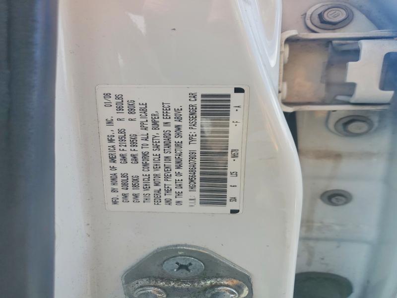 55005516 :رقم المزاد ، 1HGCM56486A079091 vin ، 2006 Honda Accord مزاد بيع