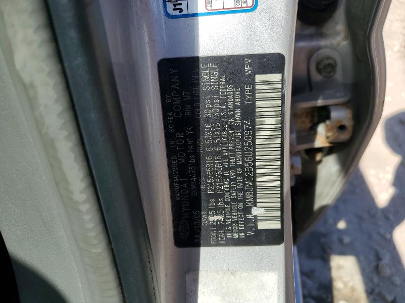 Продаж на аукціоні авто 2006 Hyundai Tucson, vin: KM8JM12B56U250974, номер лоту: 52386966