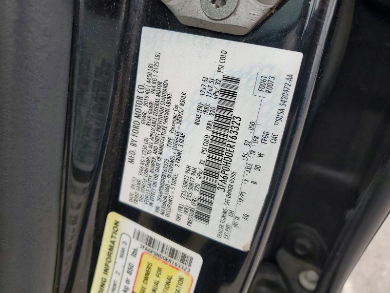 Продаж на аукціоні авто 2014 Ford Fusion, vin: 3FA6P0HD0ER163323, номер лоту: 54175506