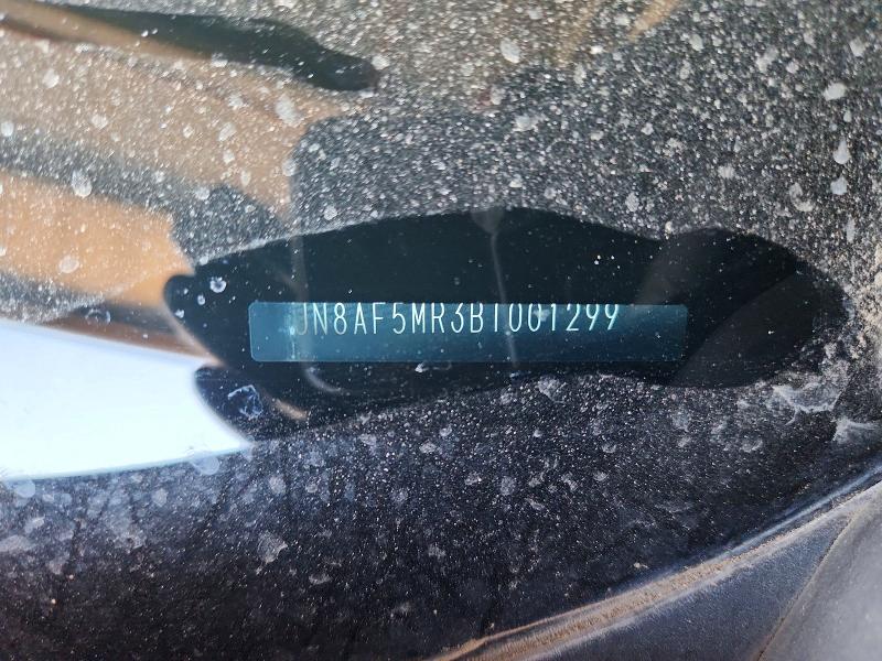 2011 Nissan Juke მანქანა იყიდება აუქციონზე, vin: JN8AF5MR3BT001299, აუქციონის ნომერი: 53853916