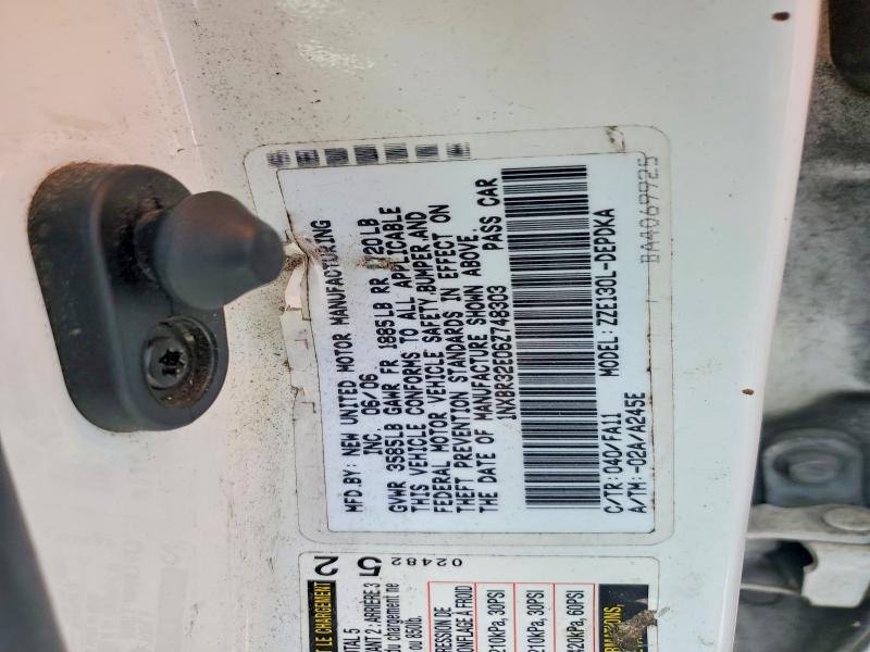 Продаж на аукціоні авто 2006 Toyota Corolla, vin: 1NXBR32E06Z748303, номер лоту: 51988946