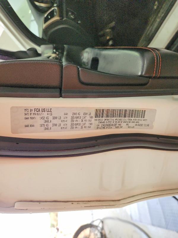 Продажа на аукционе авто 2016 Jeep Grand Cherokee, vin: 1C4RJFAG9GC401297, номер лота: 54274236