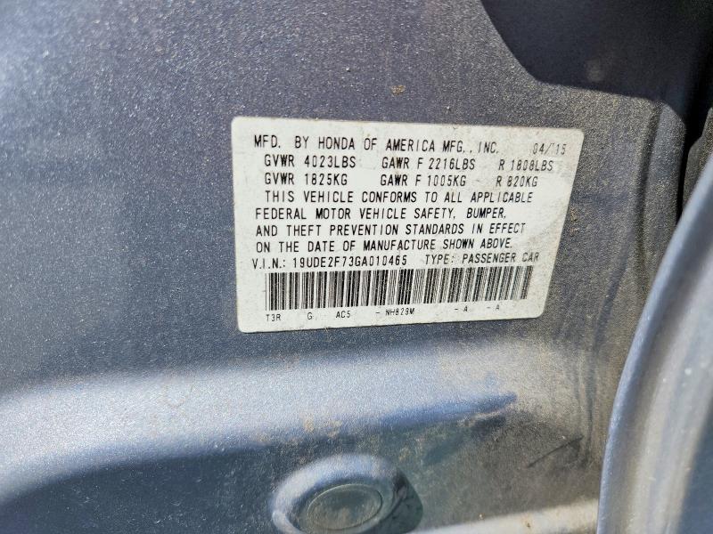 Aukcja sprzedaży 2016 Acura Ilx, vin: 19UDE2F73GA010465, numer aukcji: 52729076