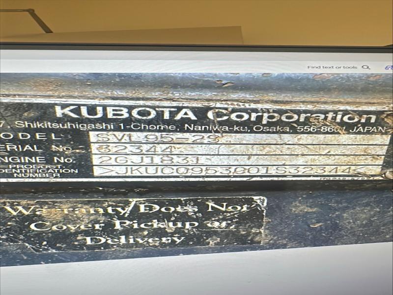 Aukcja sprzedaży 2016 Kubota Construction Equipment, vin: JKUC0953C01S32344, numer aukcji: 52647466