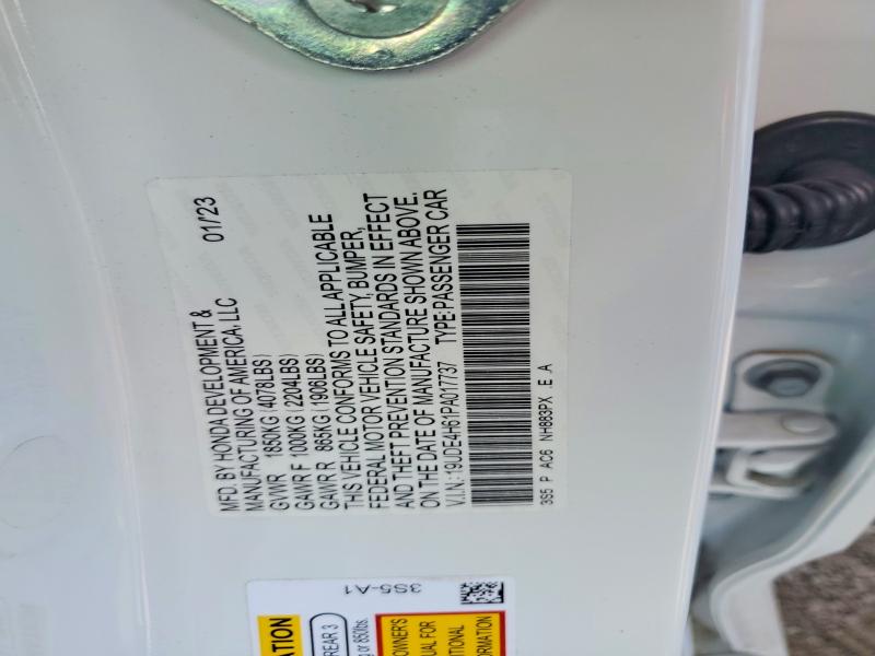 2023 Acura Integra მანქანა იყიდება აუქციონზე, vin: 19UDE4H61PA017737, აუქციონის ნომერი: 55429456