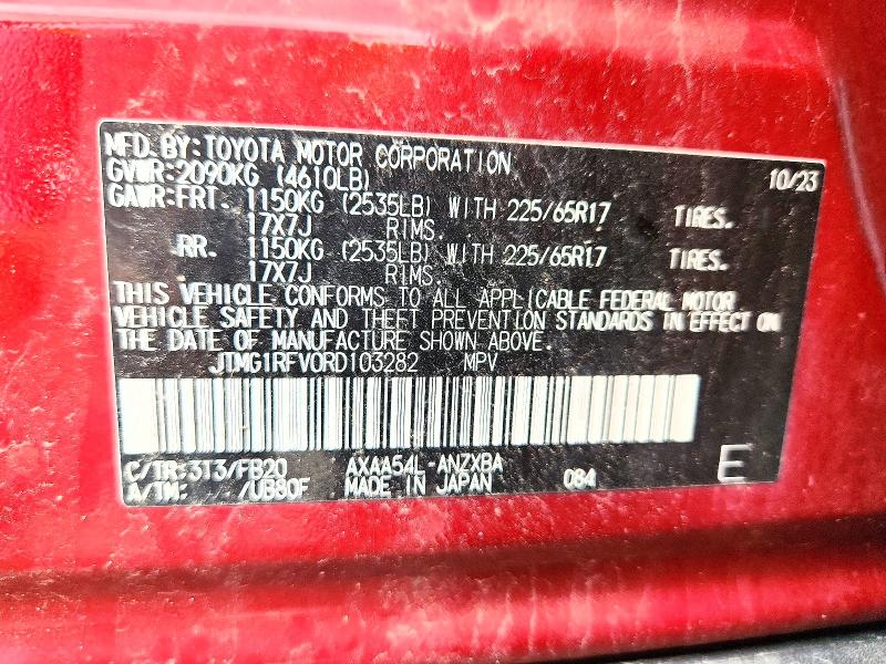 Aukcja sprzedaży 2024 Toyota Rav4, vin: JTMG1RFV0RD103282, numer aukcji: 53093686