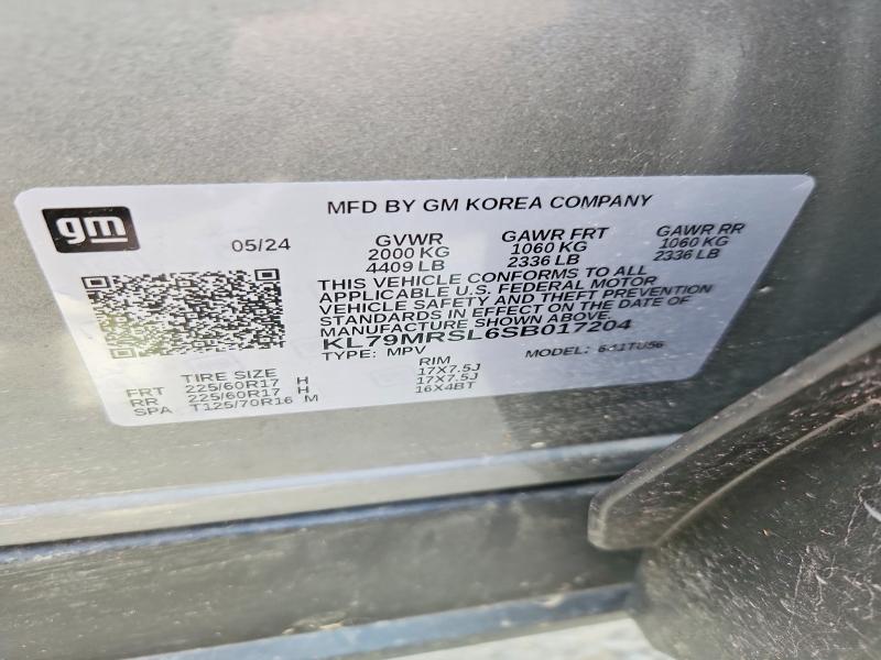 53511476 :رقم المزاد ، KL79MRSL6SB017204 vin ، 2025 Chevrolet Trailblazer مزاد بيع