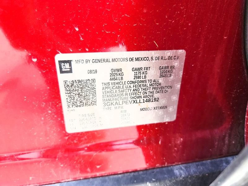 Продажа на аукционе авто 2020 Gmc Terrain, vin: 3GKALPEVXLL148192, номер лота: 55111386