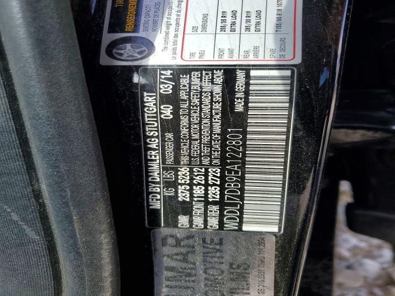 Aukcja sprzedaży 2014 Mercedes-benz Cls, vin: WDDLJ7DB9EA122801, numer aukcji: 54733916
