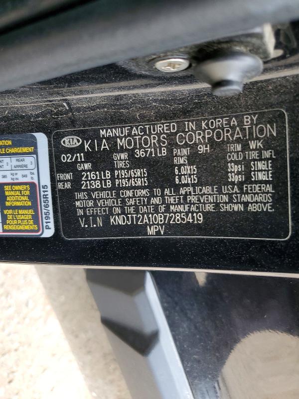 Aukcja sprzedaży 2011 Kia Soul, vin: KNDJT2A10B7285419, numer aukcji: 53900526