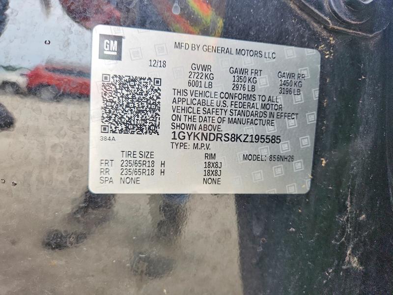 Продаж на аукціоні авто 2019 Cadillac Xt5, vin: 1GYKNDRS8KZ195585, номер лоту: 55691186