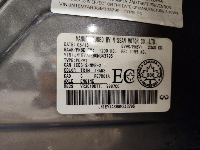 Auction sale of the 2016 Infiniti Q50, vin: JN1EV7AR9GM343795, lot number: 52846426
