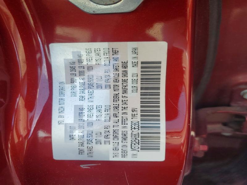 54272306 :رقم المزاد ، JM3TB28A880136380 vin ، 2008 Mazda Cx-9 مزاد بيع