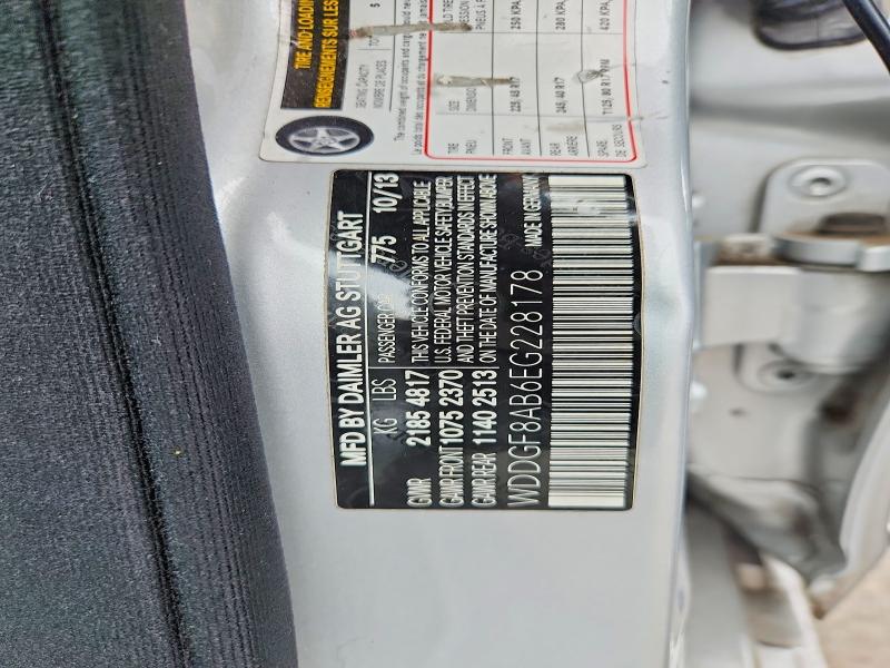 Aukcja sprzedaży 2014 Mercedes-benz C, vin: WDDGF8AB6EG228178, numer aukcji: 52415776