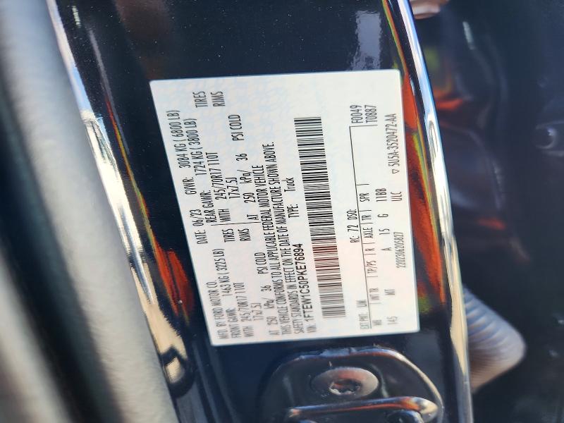 Aukcja sprzedaży 2023 Ford F150, vin: 1FTEW1C50PKE76894, numer aukcji: 52602426