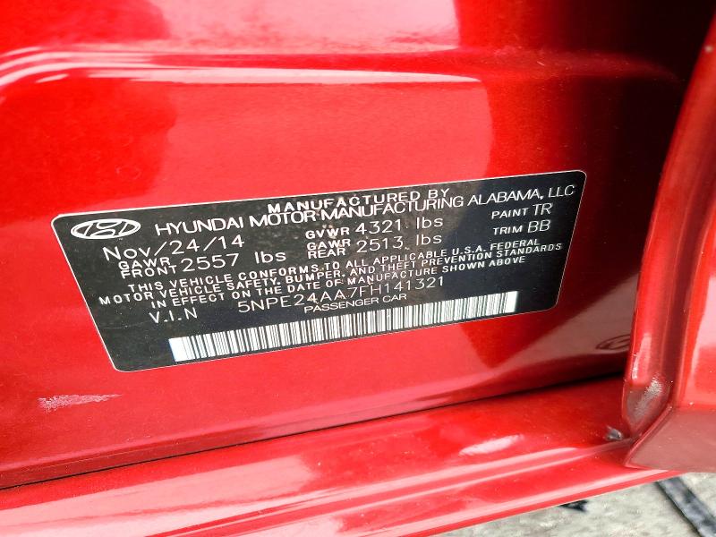 Продаж на аукціоні авто 2015 Hyundai Sonata, vin: 5NPE24AA7FH141321, номер лоту: 53746526