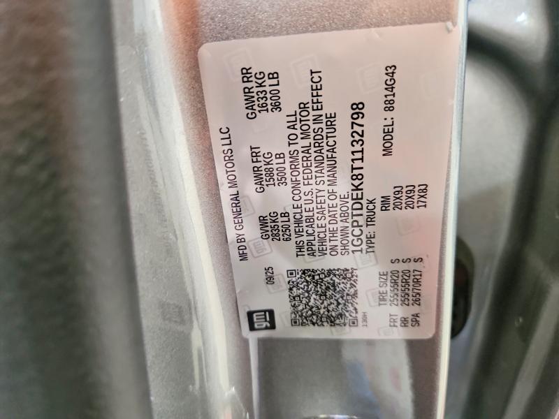 Aukcja sprzedaży 2026 Chevrolet Colorado, vin: 1GCPTDEK8T1132798, numer aukcji: 54904486