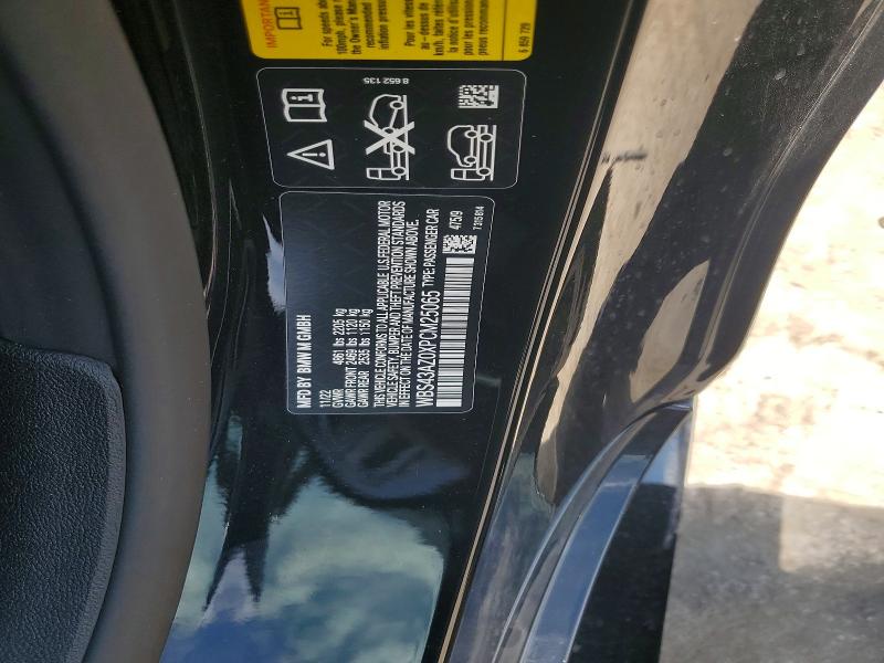 Aukcja sprzedaży 2023 Bmw M4, vin: WBS43AZ0XPCM25065, numer aukcji: 54754496